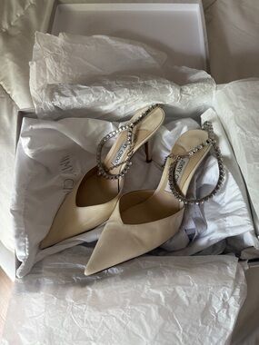 Jimmy Choo Saeda Pump with Crystal Detail